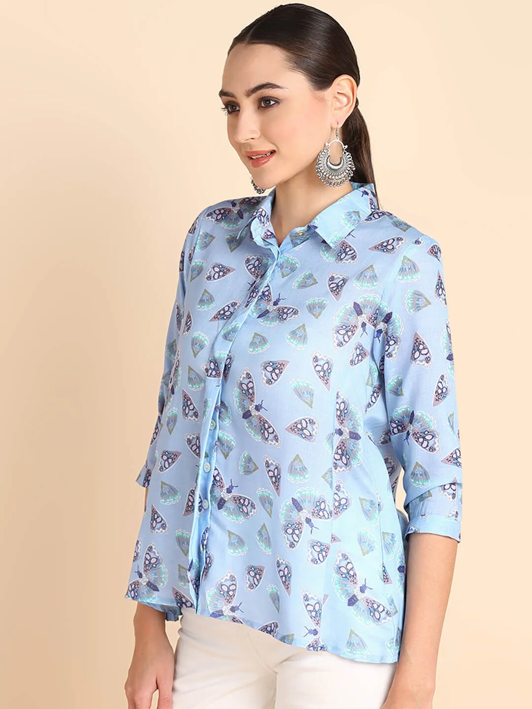 Digital Printed Comfort Fit Shirt for Women