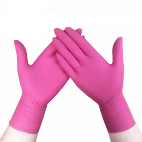 Disposable rubber latex household cleaning gloves