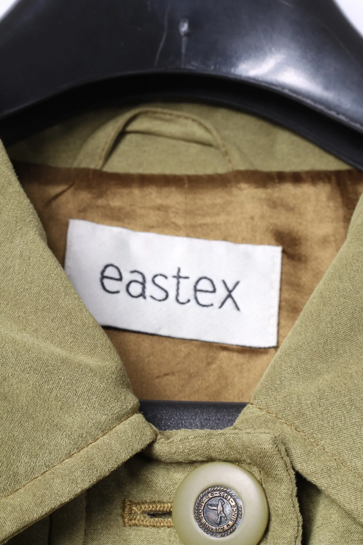 Eastex Womens 14 40 Jacket Quilted Green Buttoned Retro Coat Top