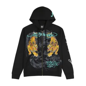 ED HARDY Crawling Tigers Zip-up Hoodie