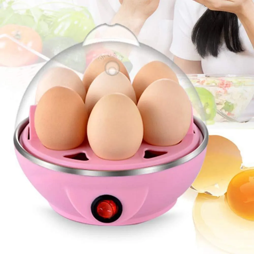 Egg Boiler/Egg Poacher/7 Egg Cooker/Electric Egg Boiler/Egg Steamer/Home Machine Egg Boiler with Egg Tray