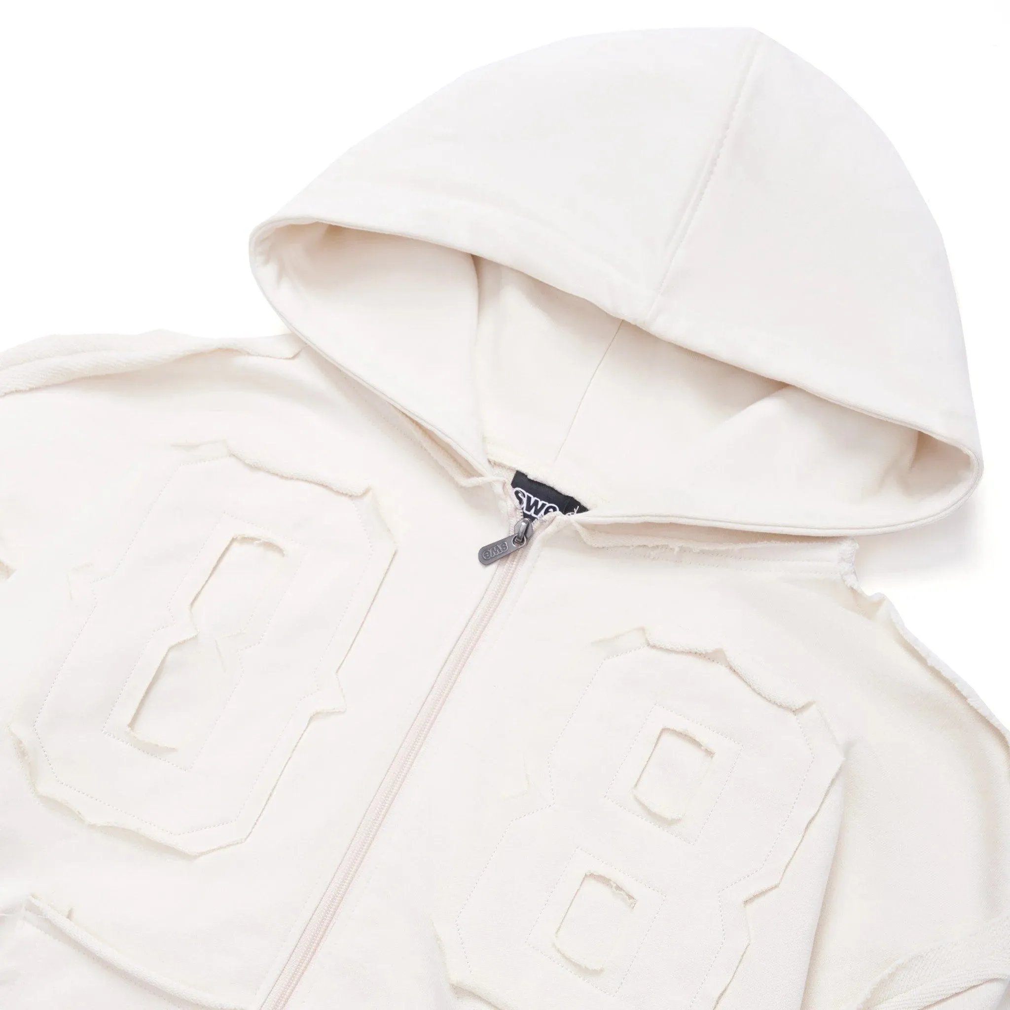 EIGHT ZIP HOODIE - CREAM