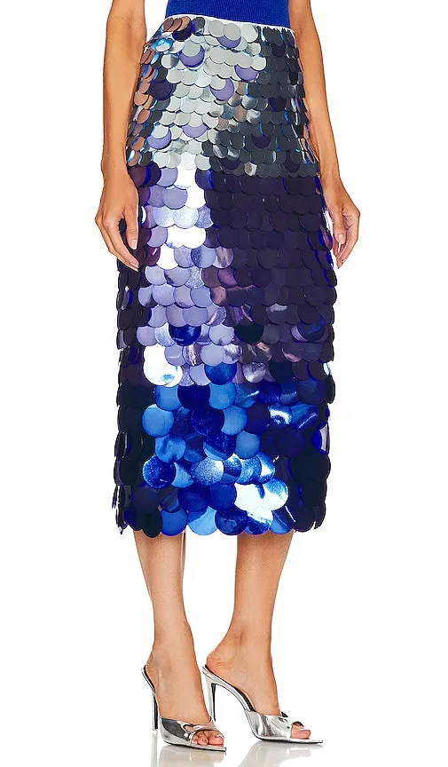 Elvira Ombre Midi Skirt