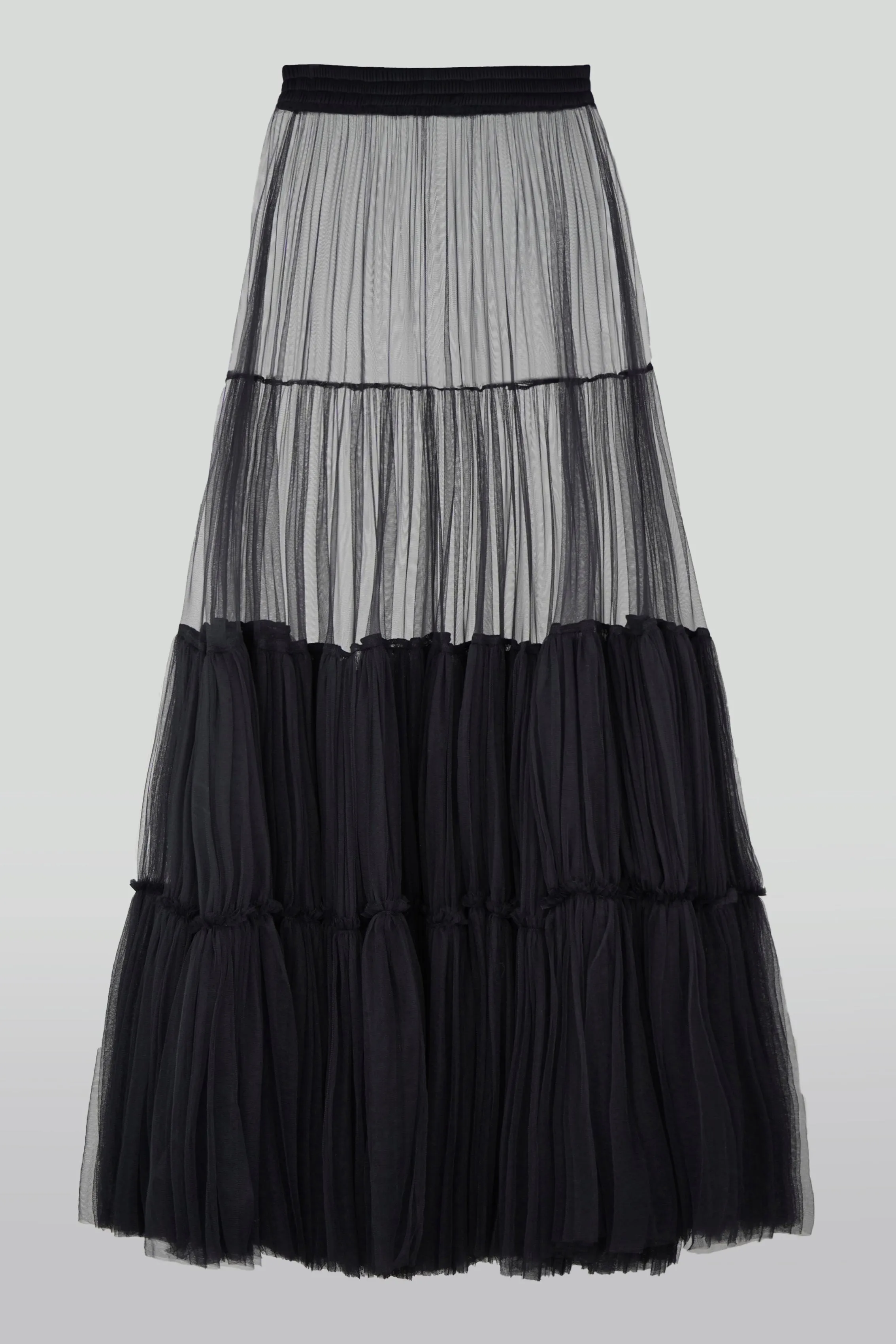 EXTRA VOLUME TIERED TULLE SKIRT