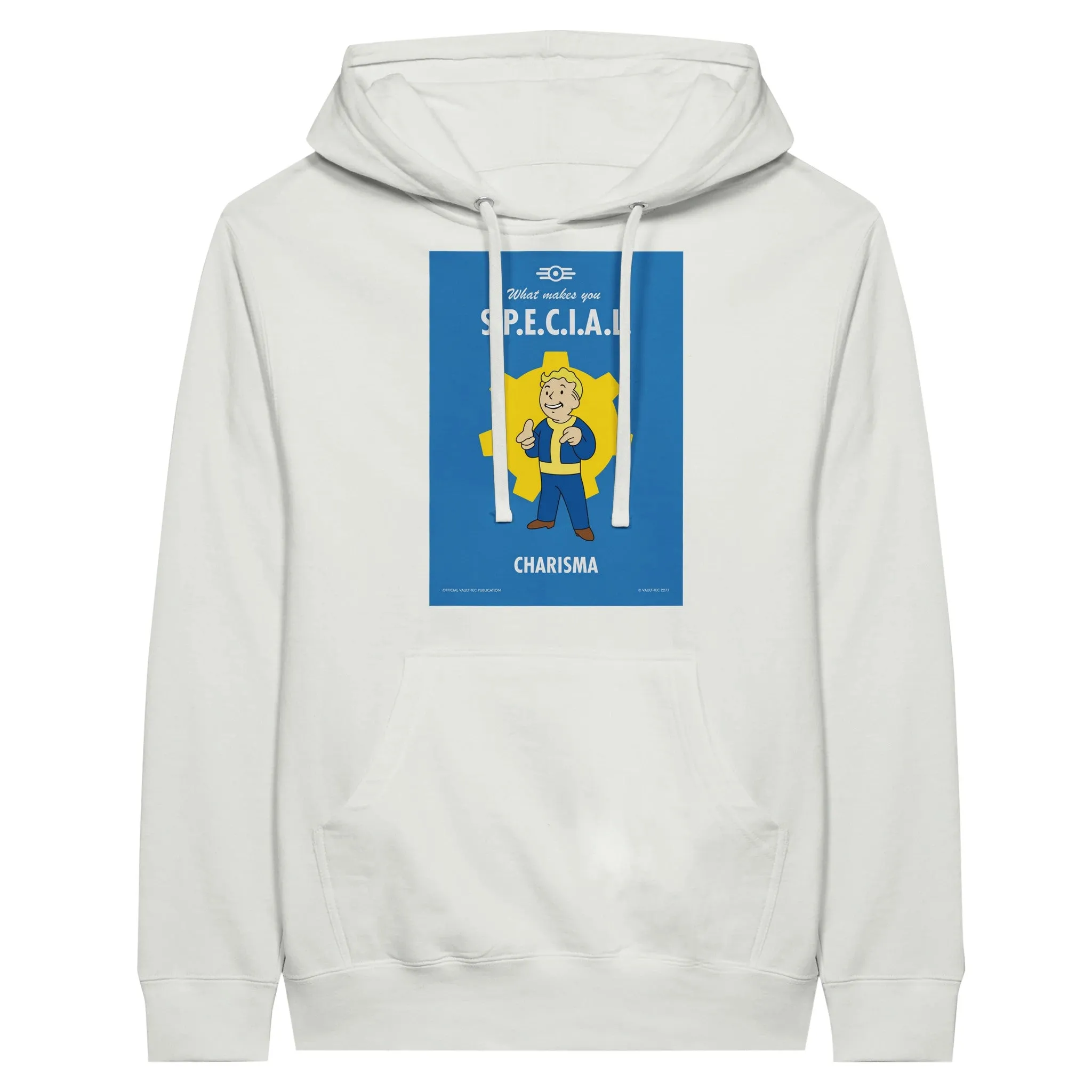 Fallout Hoodie - What Makes You S.P.E.C.I.A.L. Charisma Artwork - Premium Unisex Pullover Hoodie