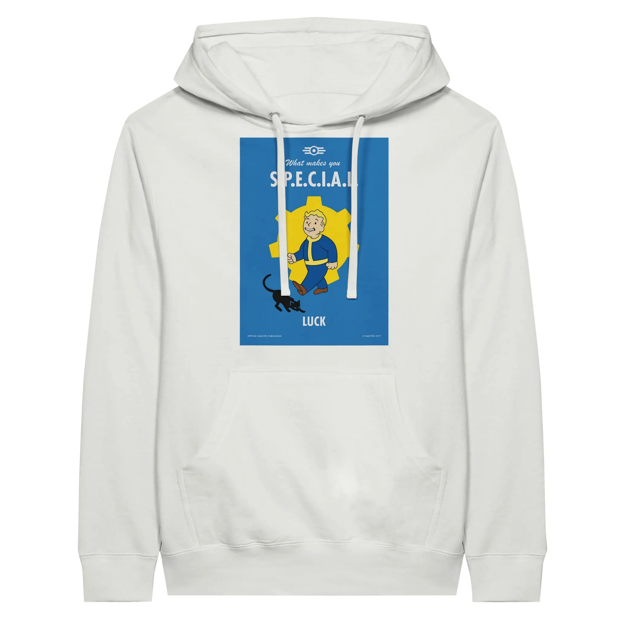 Fallout Hoodie - What Makes You S.P.E.C.I.A.L. Luck Artwork - Premium Unisex Pullover Hoodie