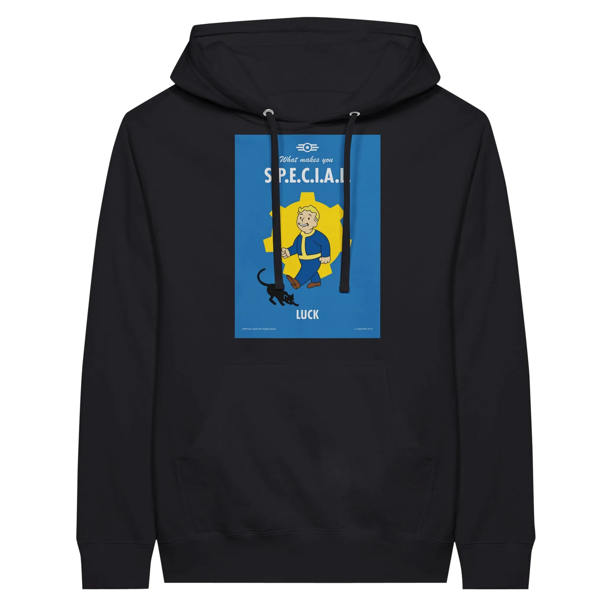 Fallout Hoodie - What Makes You S.P.E.C.I.A.L. Luck Artwork - Premium Unisex Pullover Hoodie