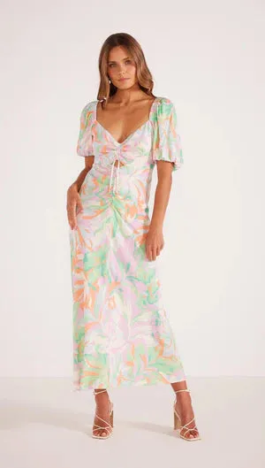 Faralla Ruched Midi Dress