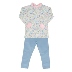 Floral Millefleur Pants Set