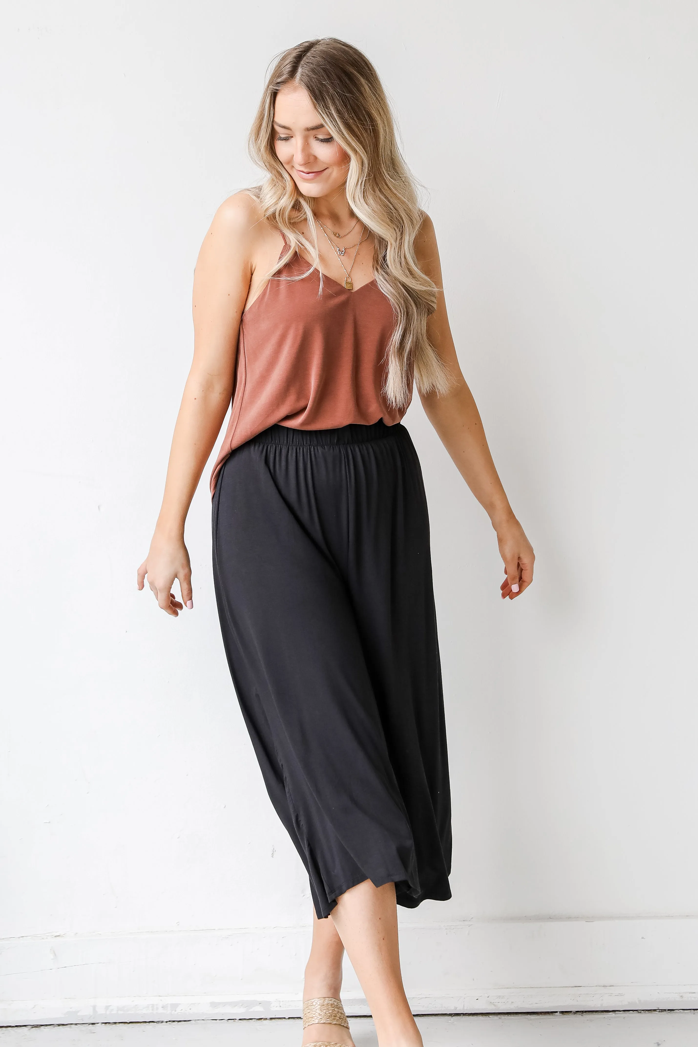 Flowing With It Culotte Pants