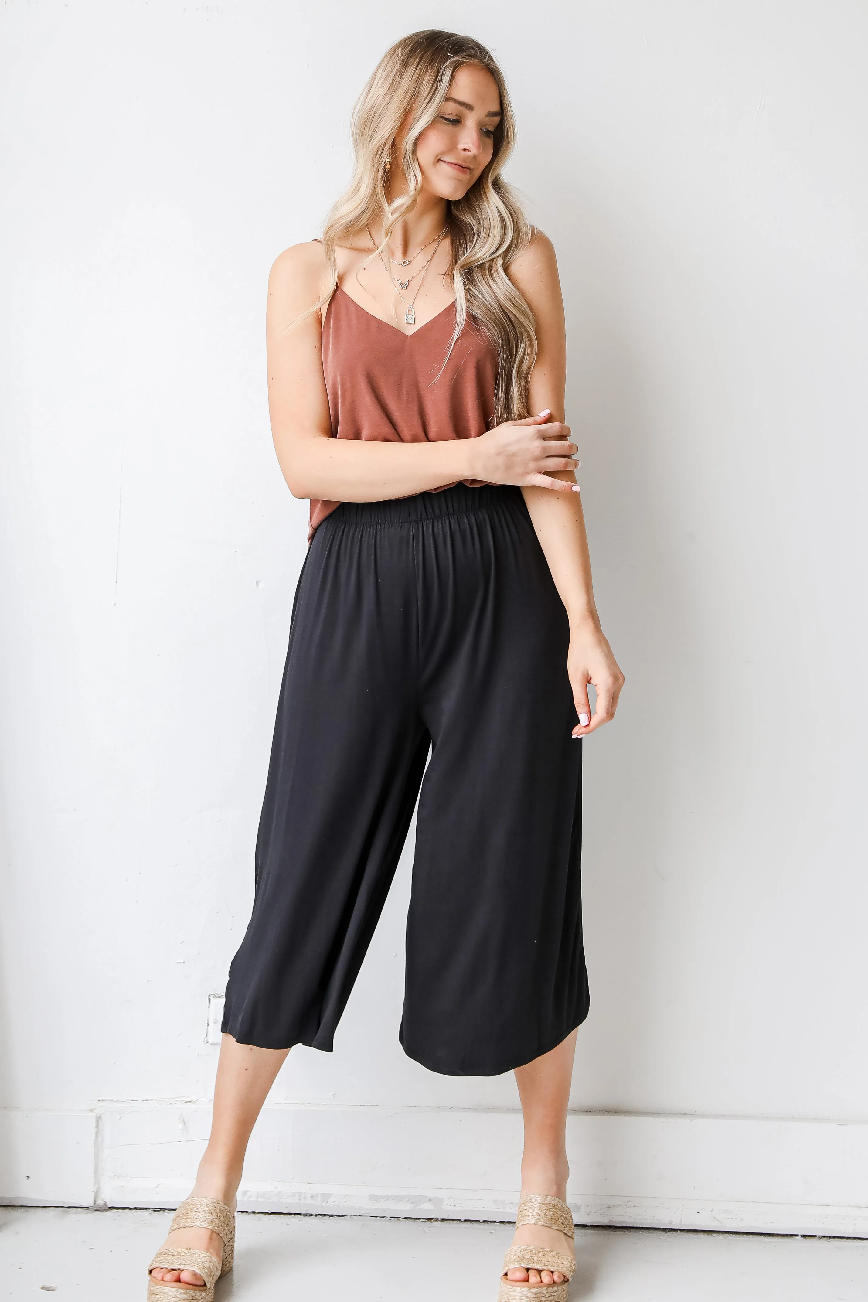 Flowing With It Culotte Pants