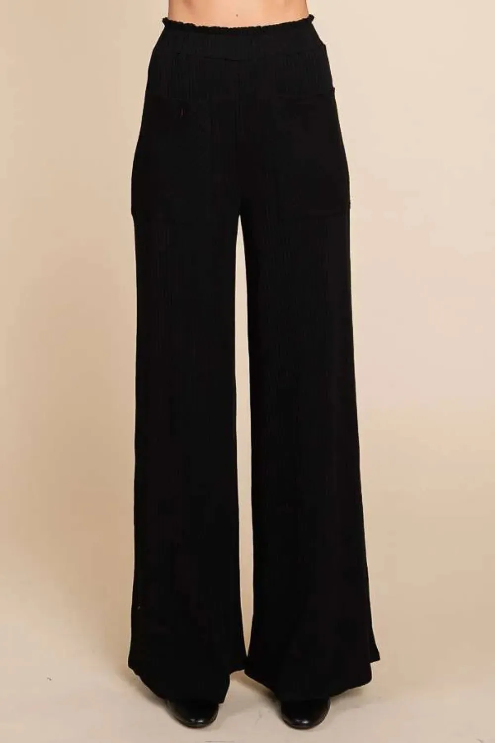 Full Size High Waist Wide Leg Pants