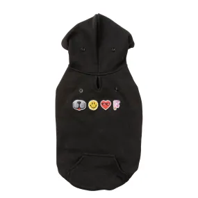 FuzzYard Dog Apparel Wooftagram Hoodie Black Size 2 XSmall***