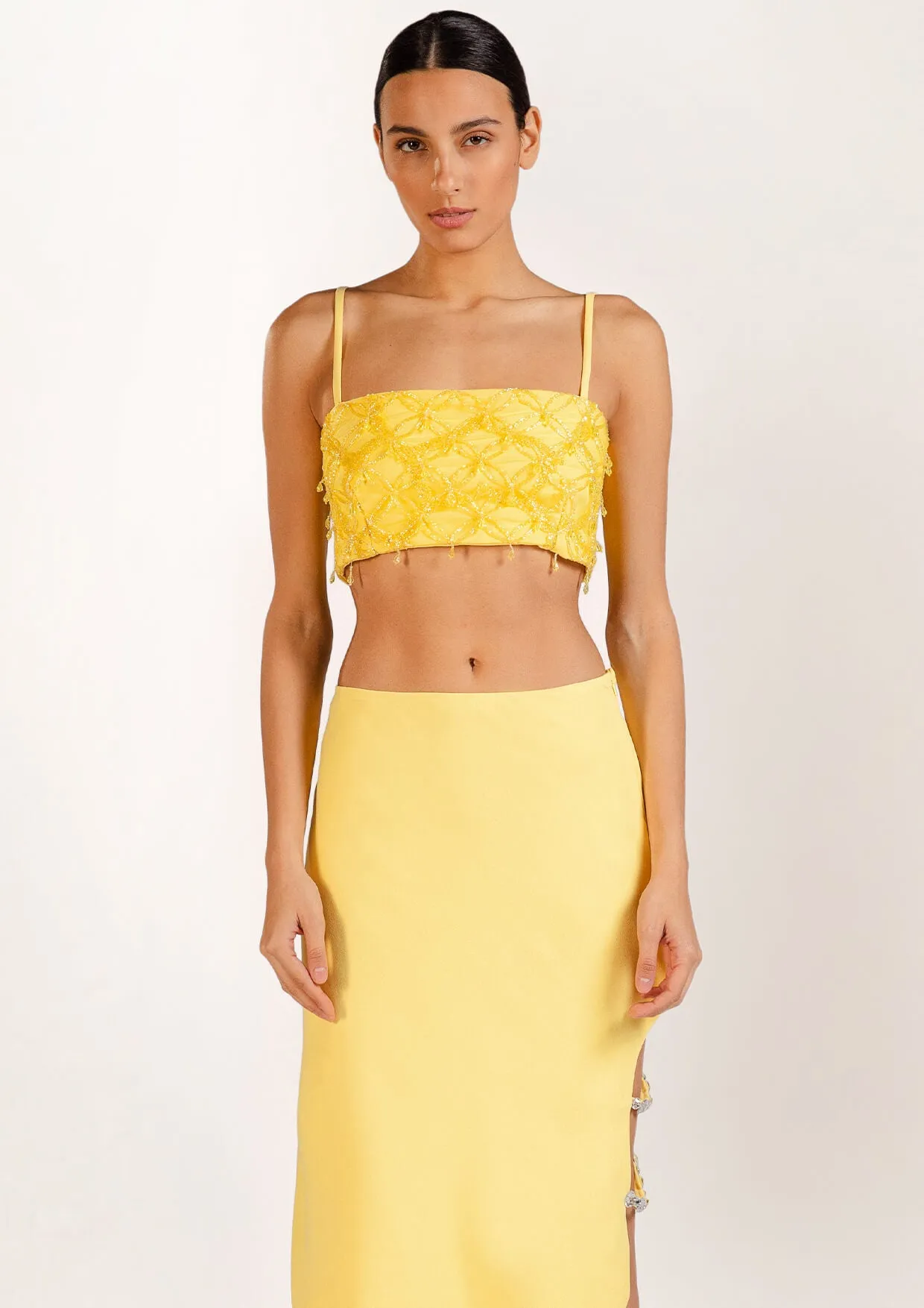 Gia Embellished Crop Top