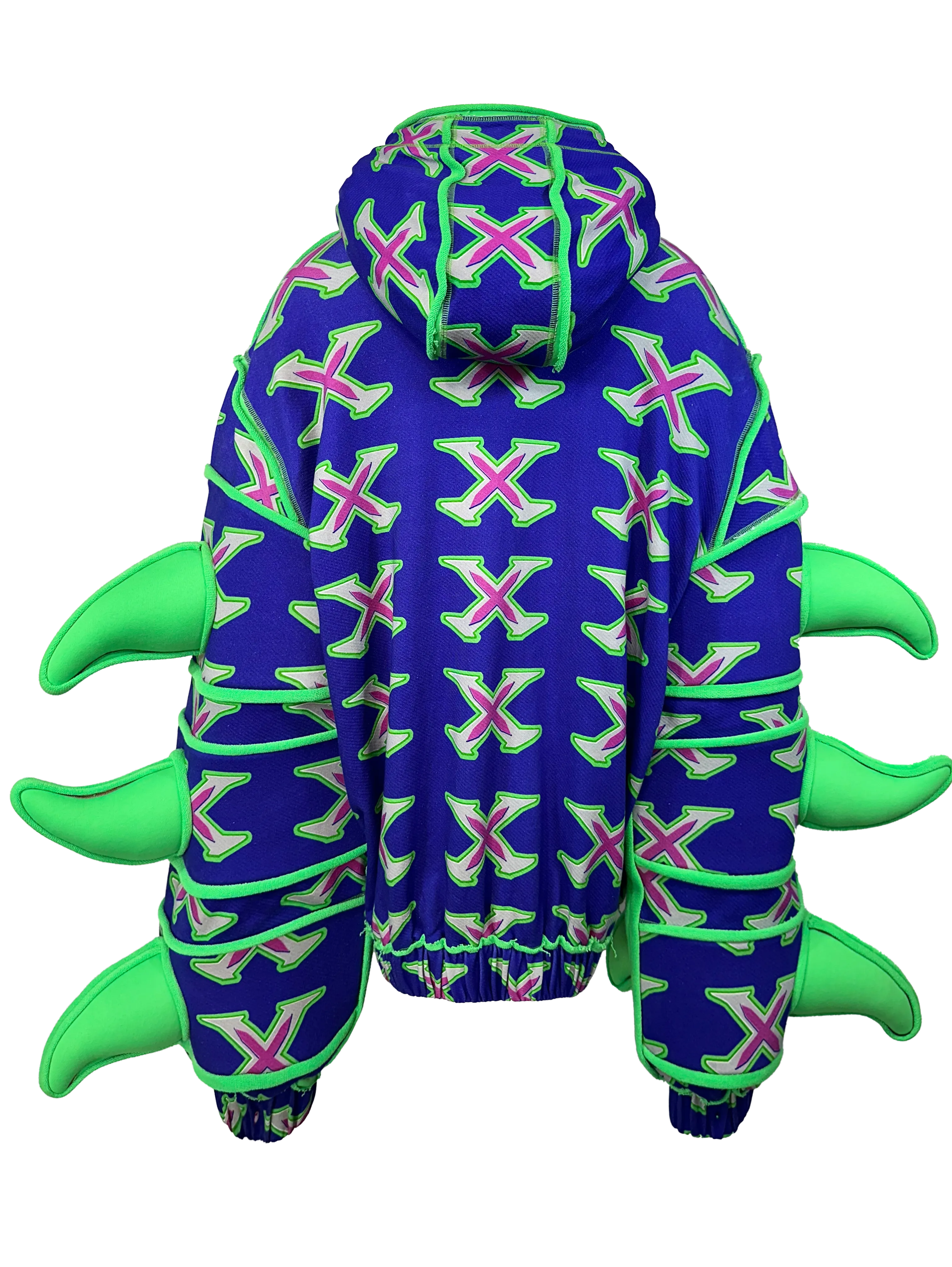 GRAPHIC HOODIE WITH SPIKES