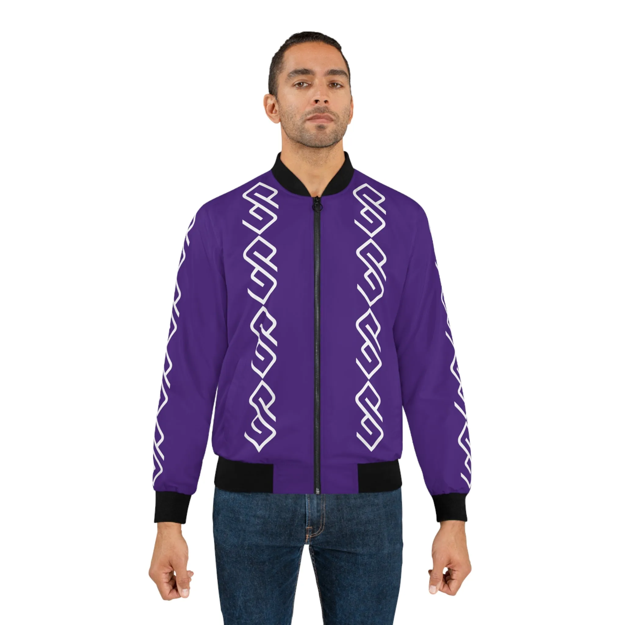 GYMPOLO Men's Bomber Jacket - Purple