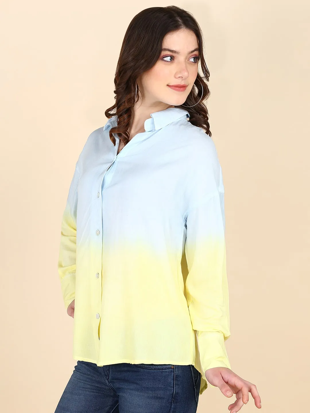 Hand Tie & Dye Comfort Fit Shirt for Women