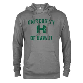 Hawaii Rainbow Warriors Distressed Retro Logo Pullover Hoodie