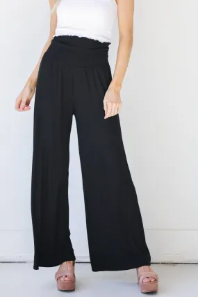 Here For You Smocked Wide Leg Pants