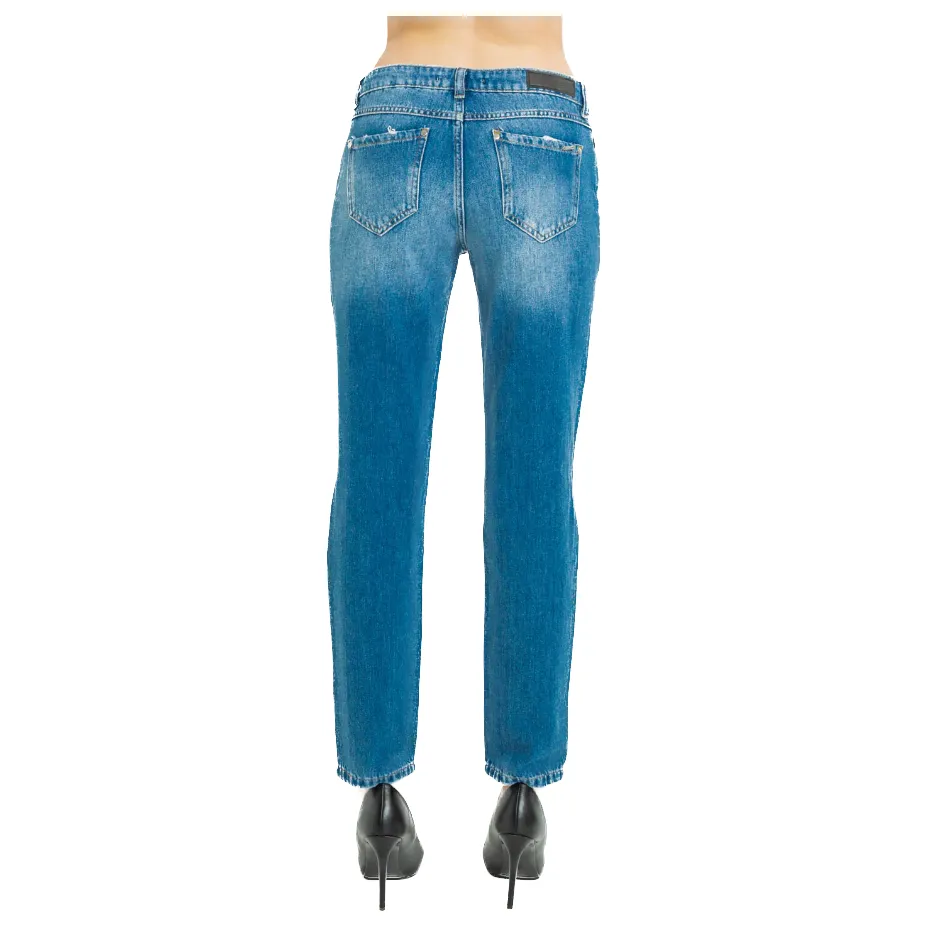 Imperfect Chic Distressed Straight Leg Jeans