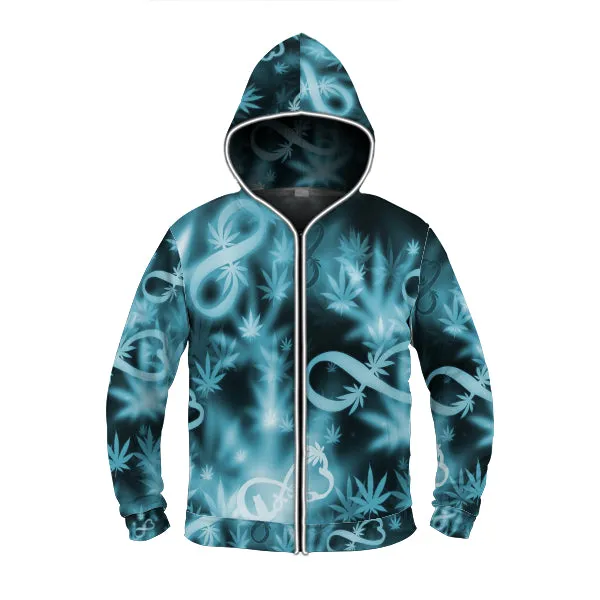 Infinity Blue Cosmos Light up Hoodie