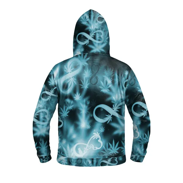 Infinity Blue Cosmos Light up Hoodie