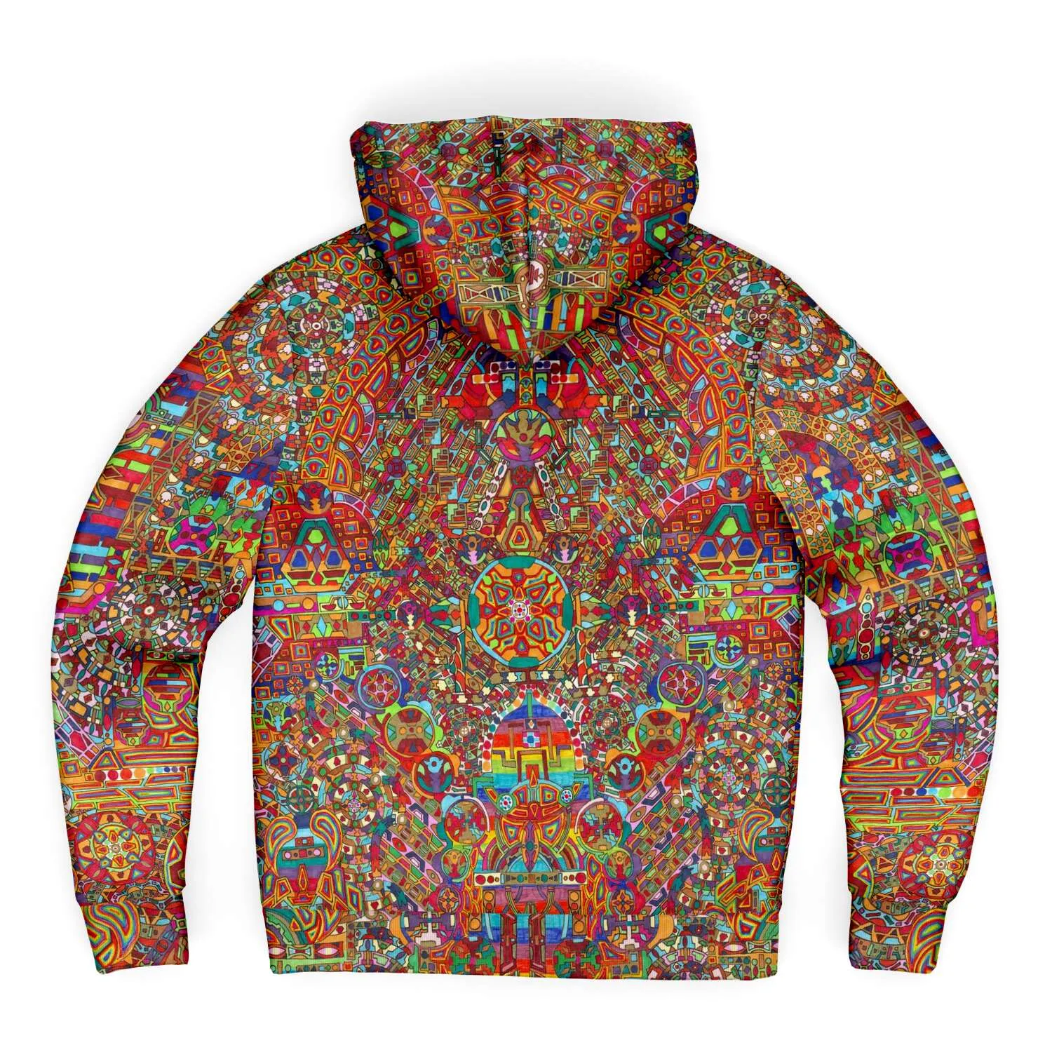 Infinity Mandala | Microfleece Zip-Up Hoodie | Lachlan Wardlaw