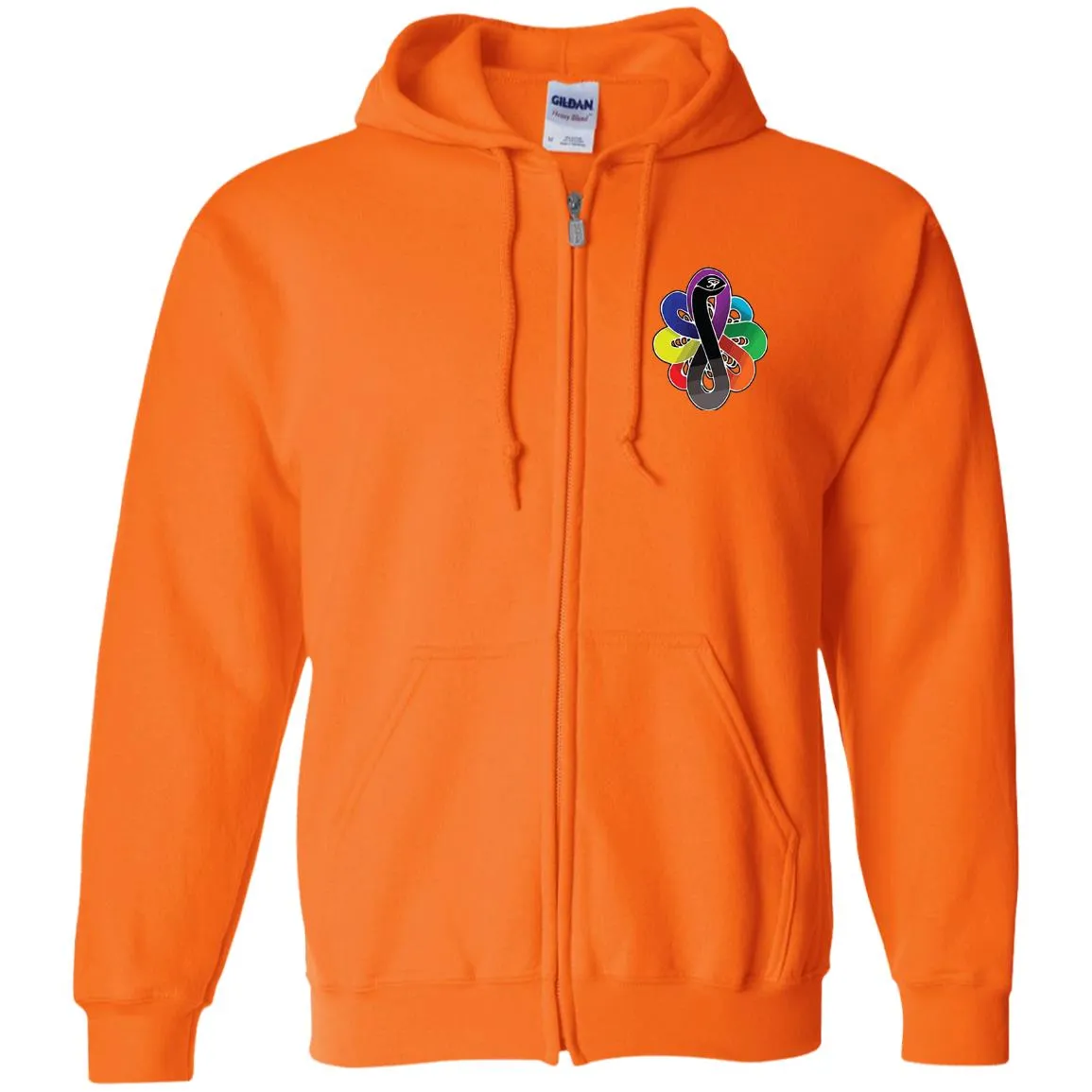 Infinity Snake of B-Mwelo(chakra) Zip Up Hooded Sweatshirt