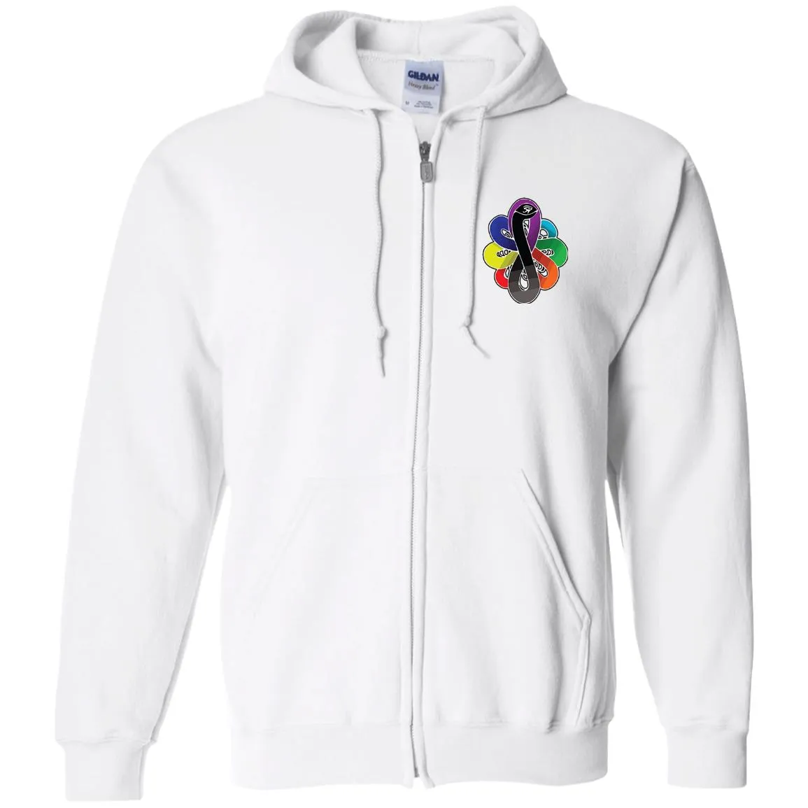 Infinity Snake of B-Mwelo(chakra) Zip Up Hooded Sweatshirt