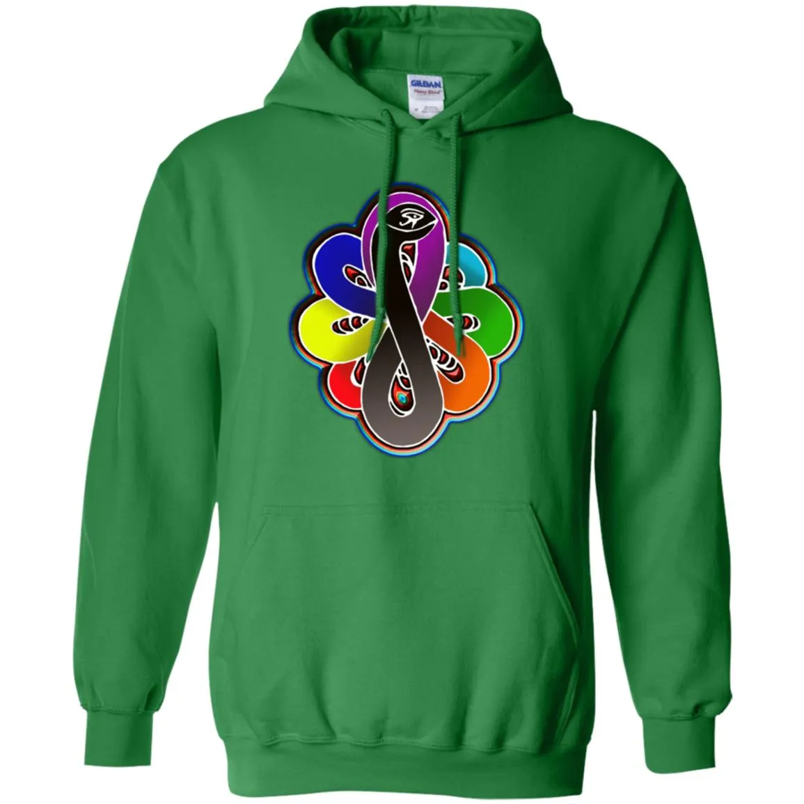 Infinity Snake of B-mwelo(chakras) Hoodie 8 oz.