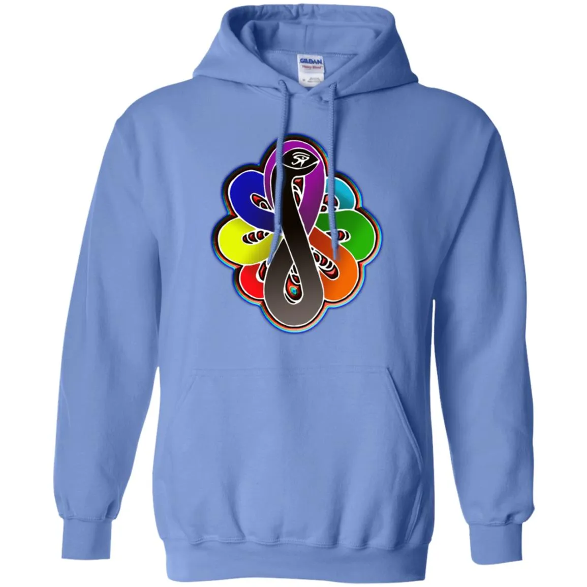 Infinity Snake of B-mwelo(chakras) Hoodie 8 oz.