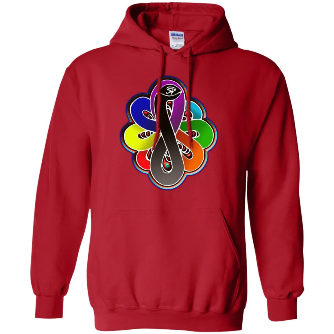 Infinity Snake of B-mwelo(chakras) Hoodie 8 oz.