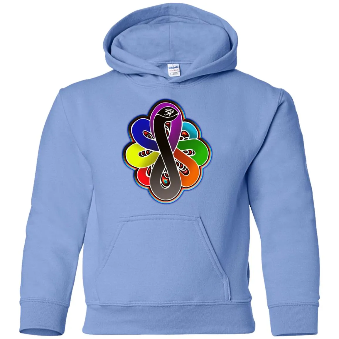 Infinity Snake of B-mwelo(chakras) Youth Pullover Hoodie