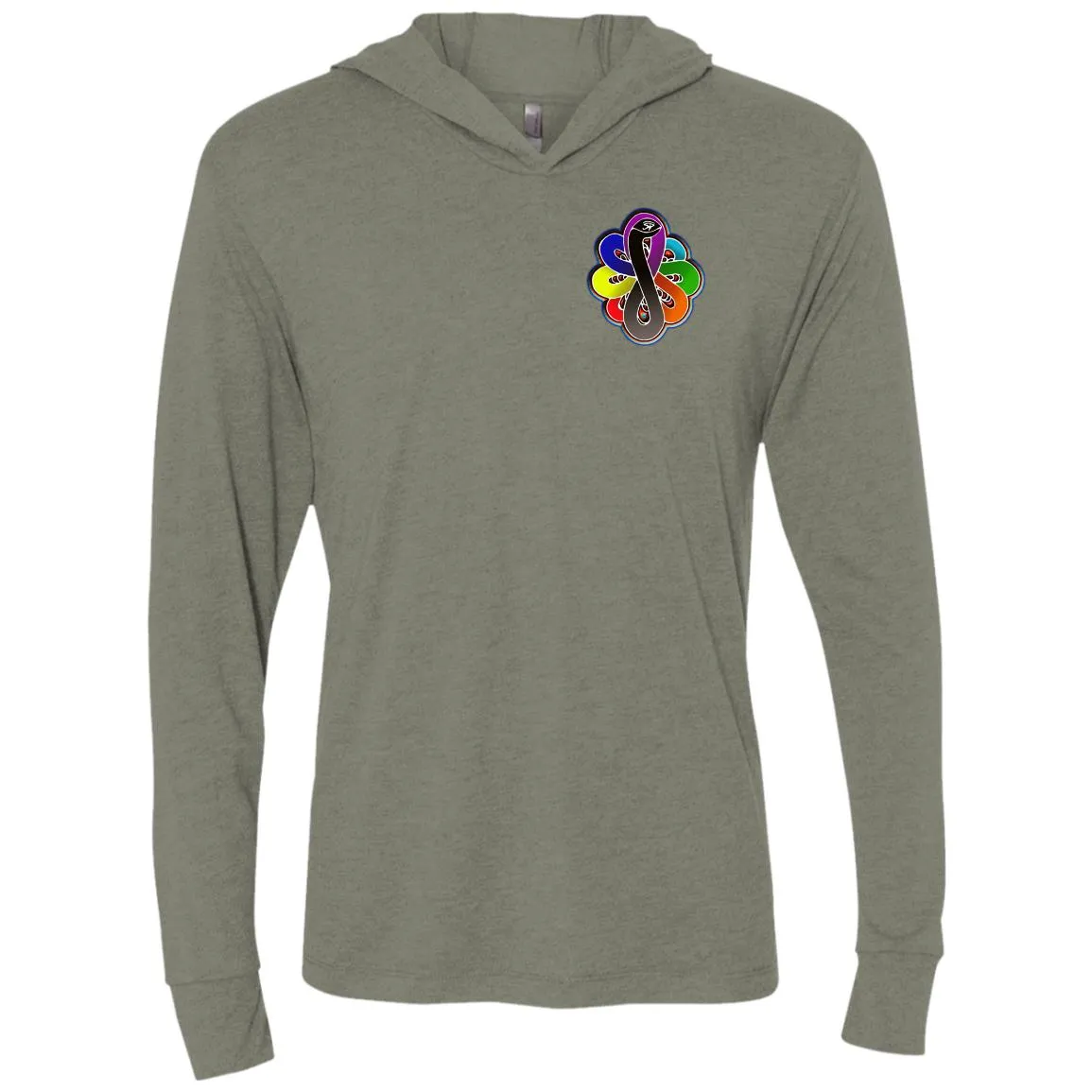 Infinity Snake of B-mwelo(chakras)Unisex LS Hooded T-Shirt