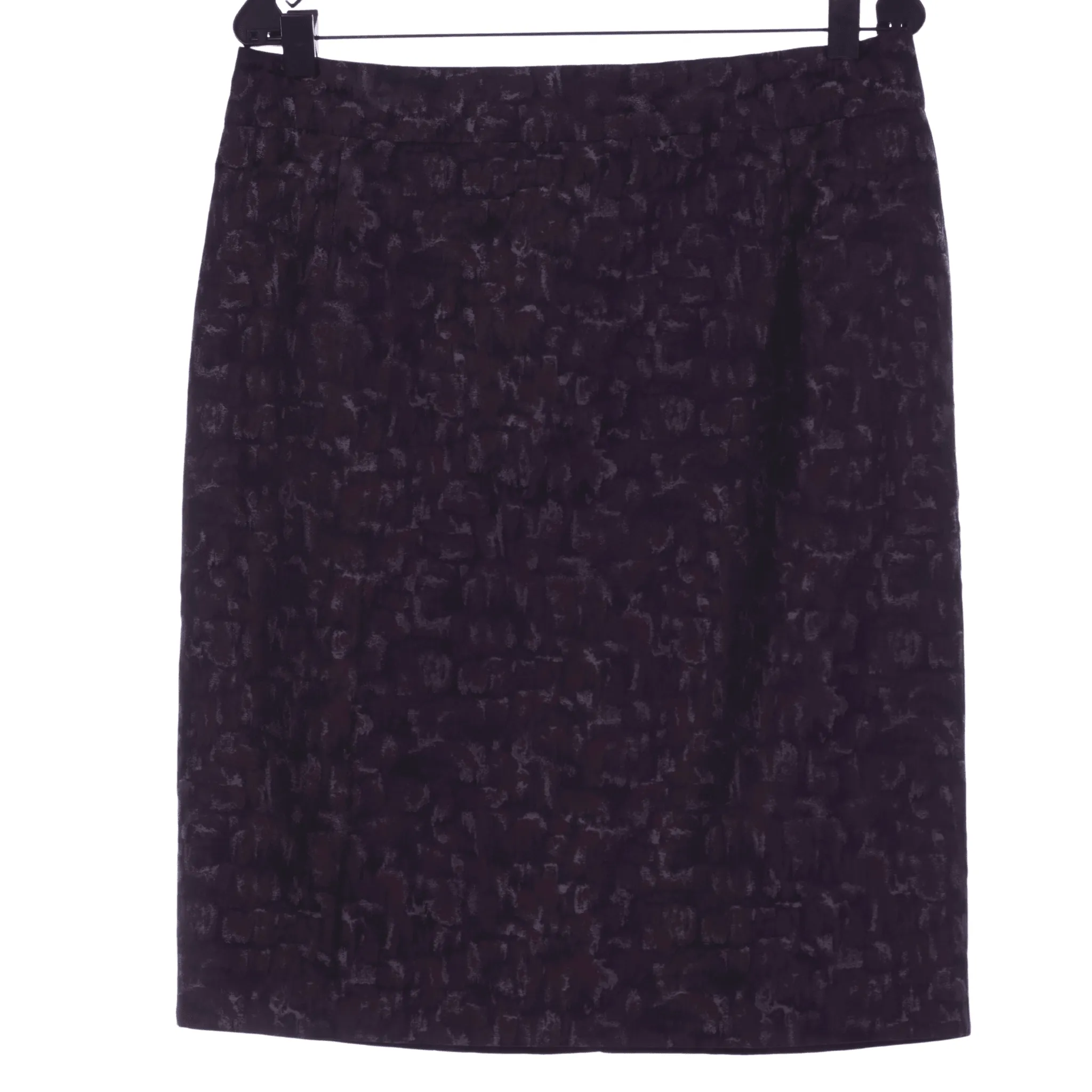 Jigsaw Purple and Black Abstract Pattern Skirt UK Size 12