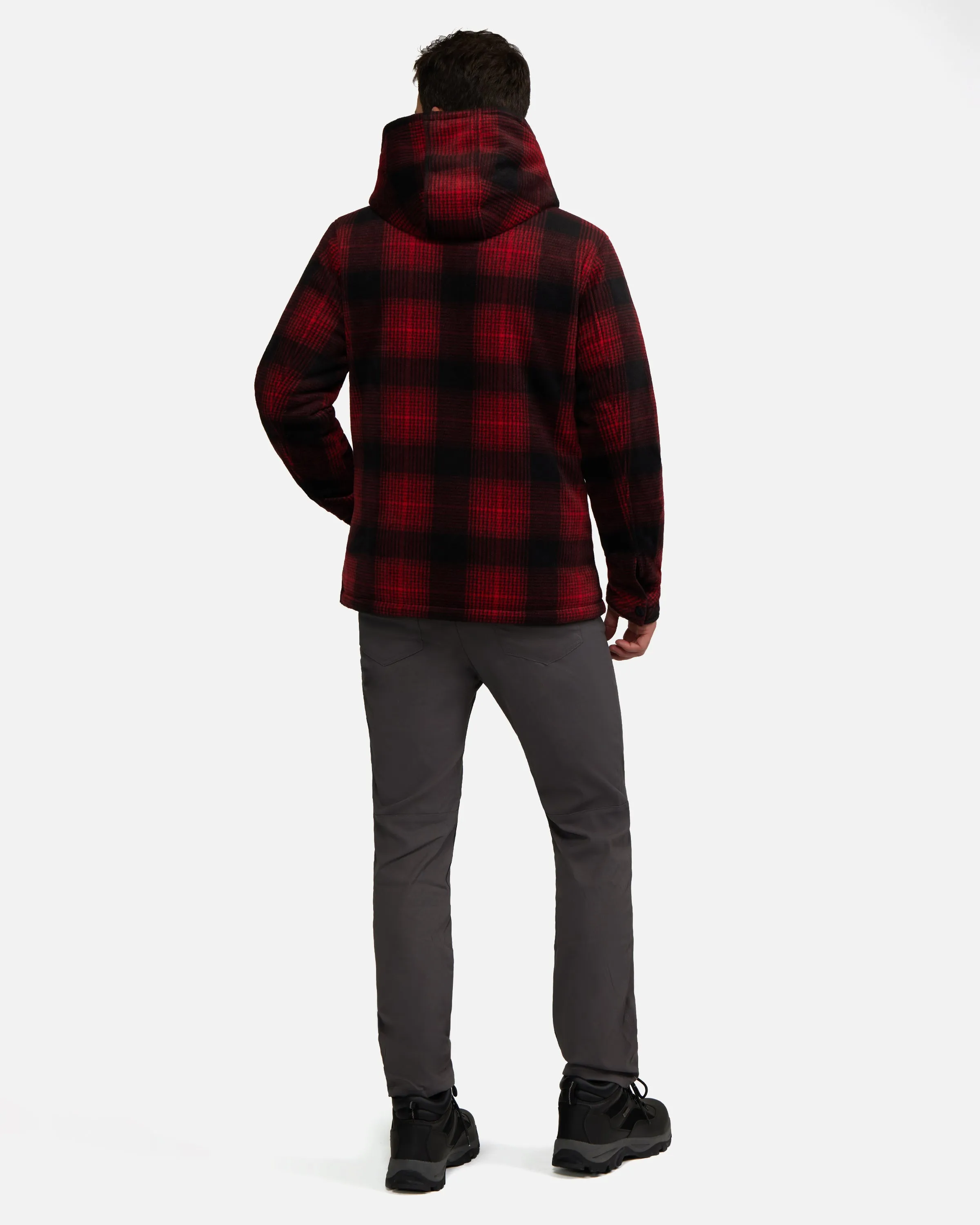 Kersting Reversible Plaid Polar Hooded Jacket