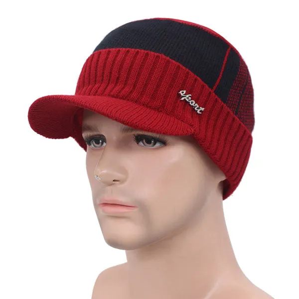 Knitted Hat Men Winter Beanie Hat Winter Hats For Men Necks Fur Bonnet Women Skullies Beanies Gorro Beany Balaclava Beanies Cap