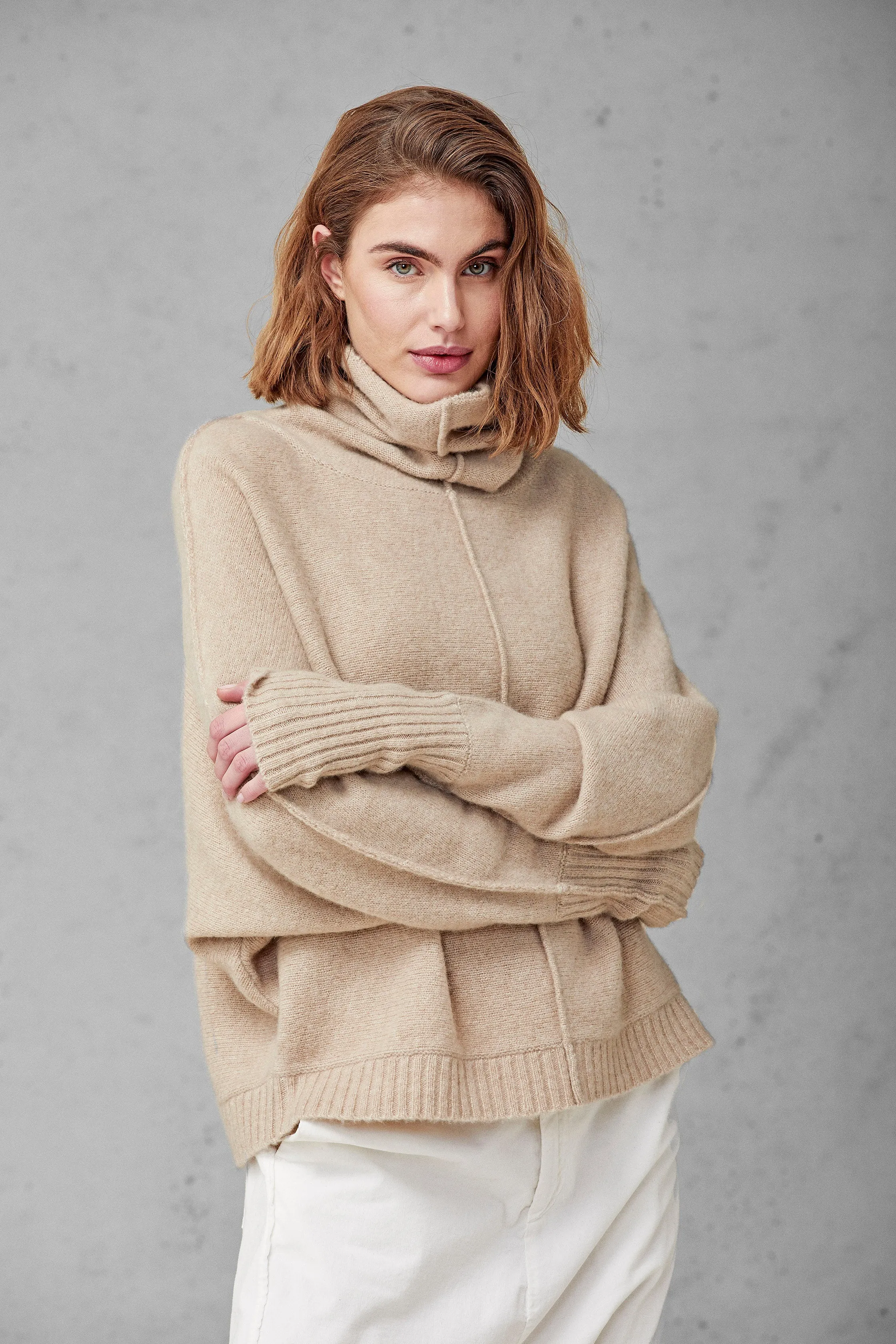 Kristensen Du Nord Cashmere Turtleneck Jute