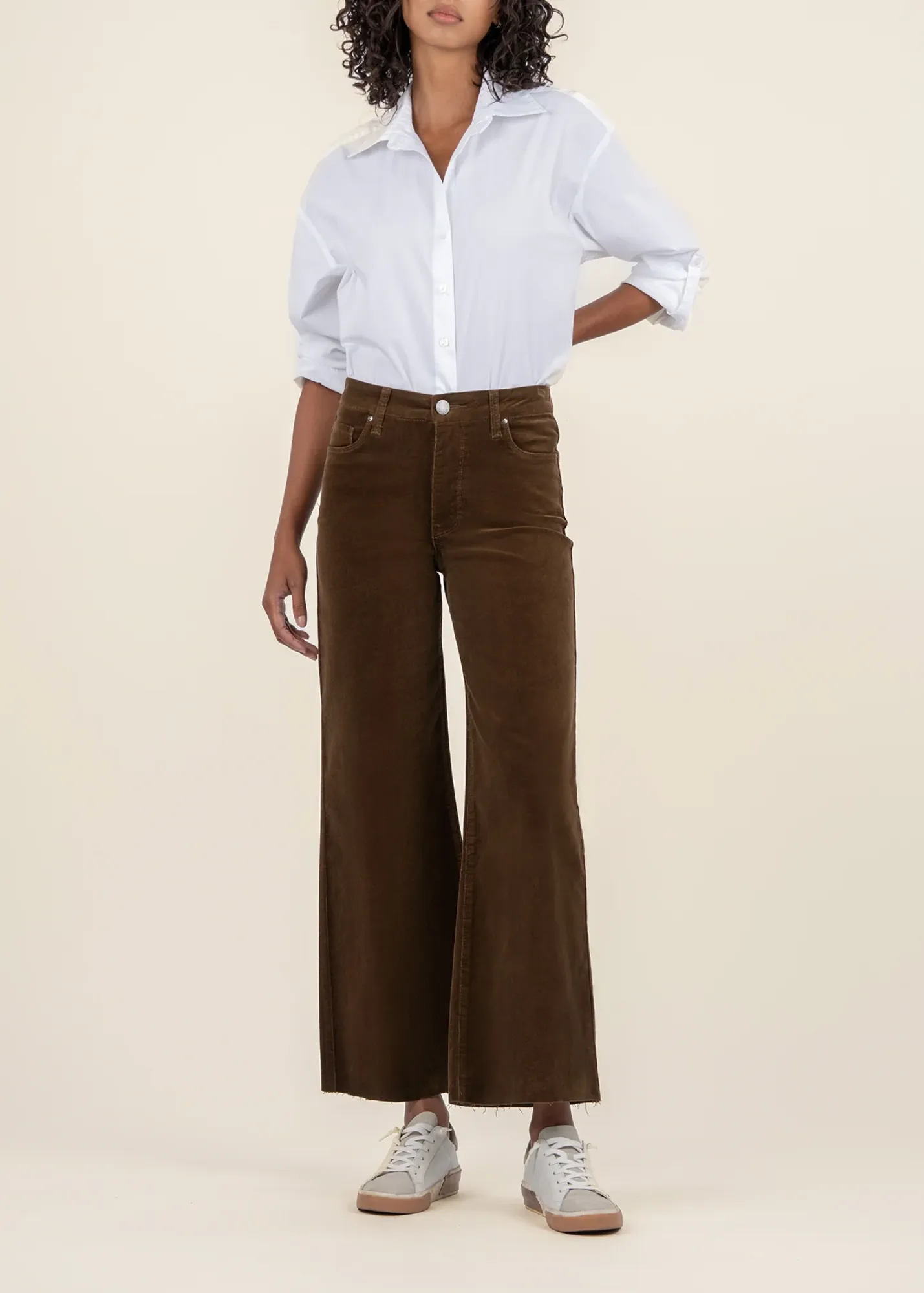 Kut From the Kloth Meg Corduroy High Rise Wide Leg Jeans