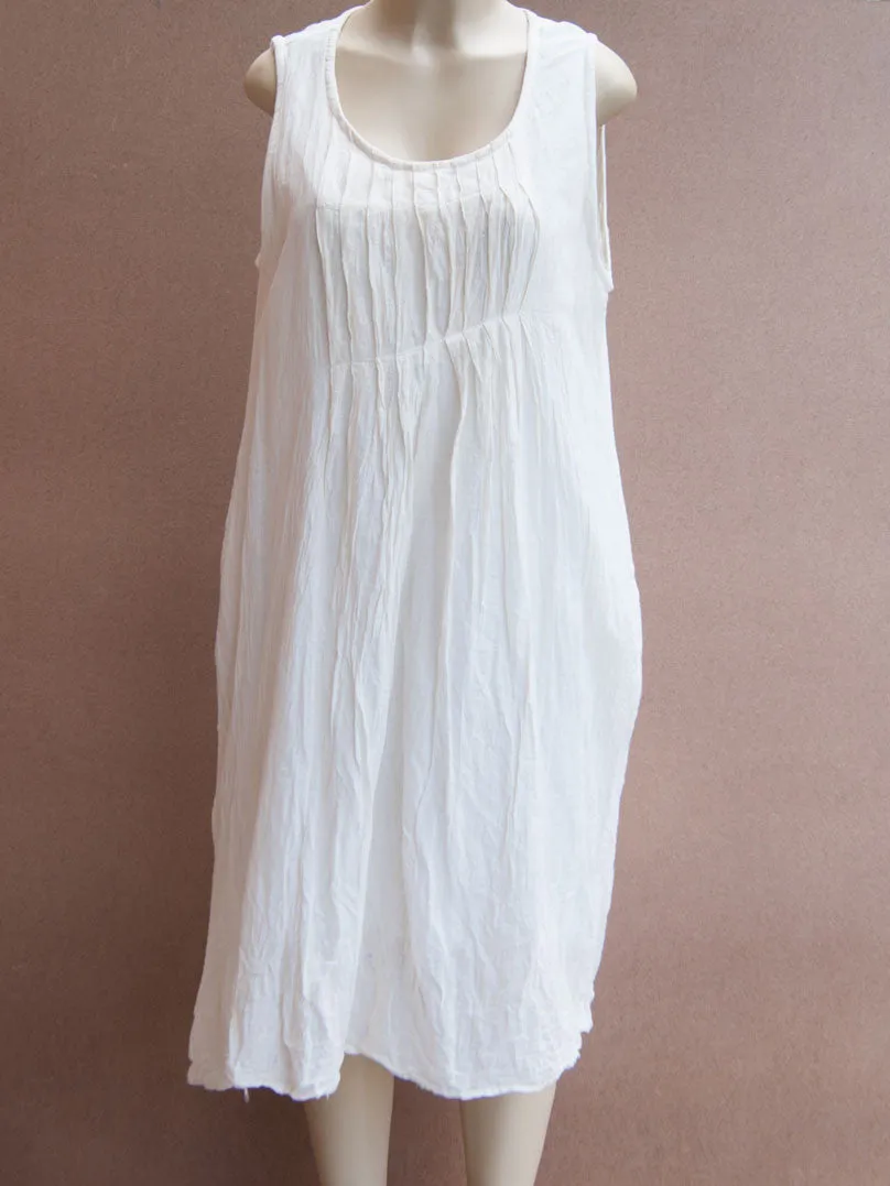 Layered Ridge Cotton Dress