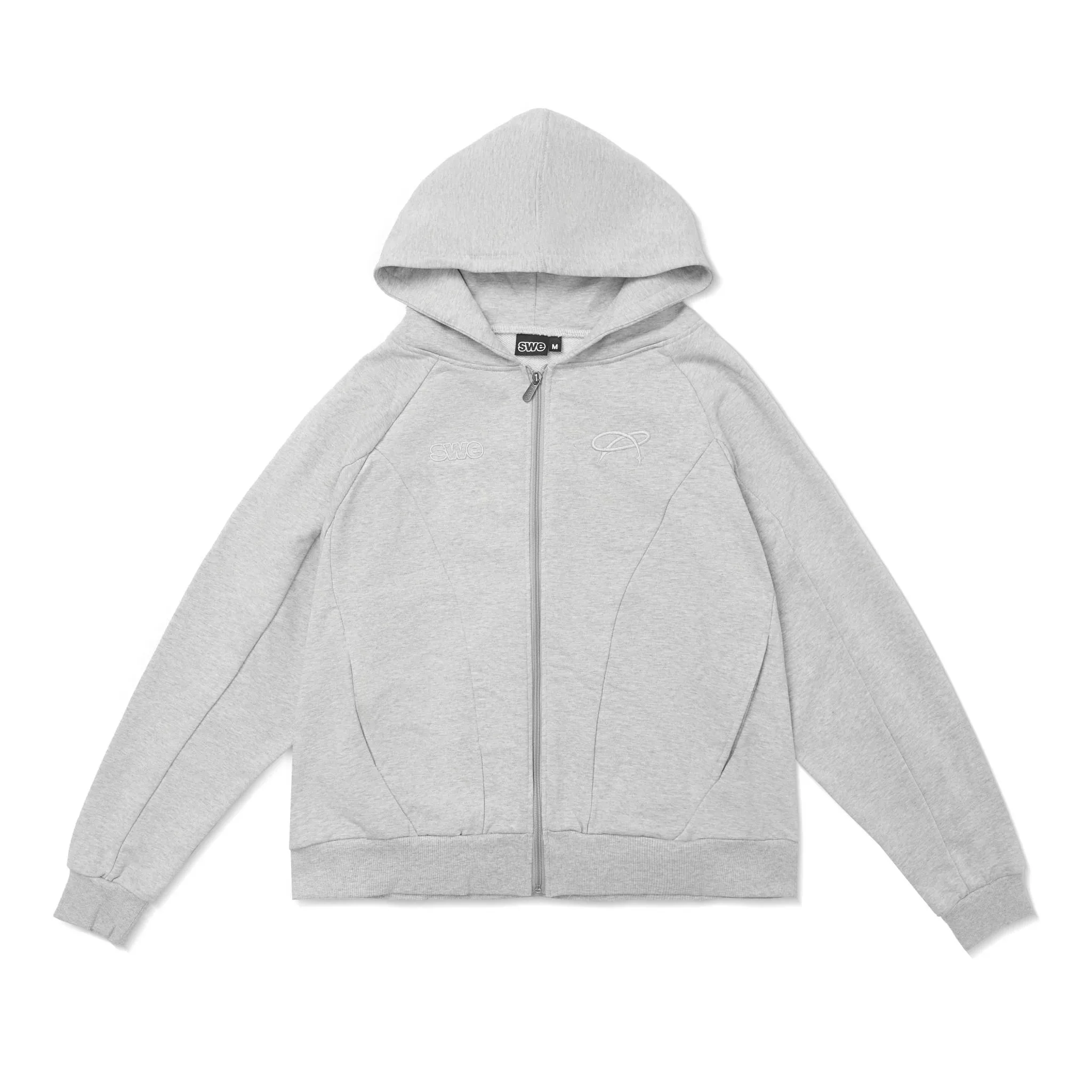 LOOSE ZIP HOODIE - GRAY