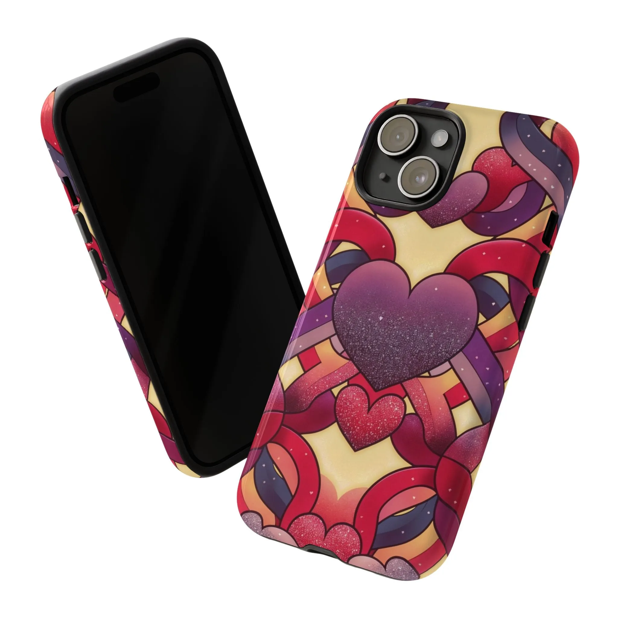 Love at First Sight: Fall Head Over Heels for These Eye-Catching Heart and Ribbon Cell Phone Case