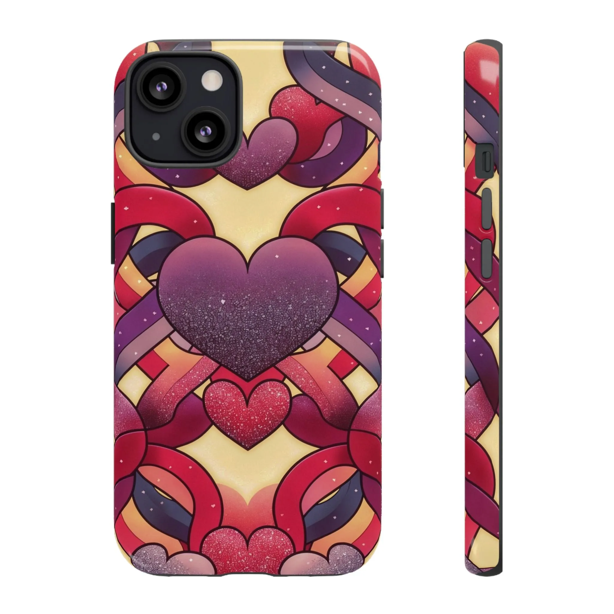 Love at First Sight: Fall Head Over Heels for These Eye-Catching Heart and Ribbon Cell Phone Case