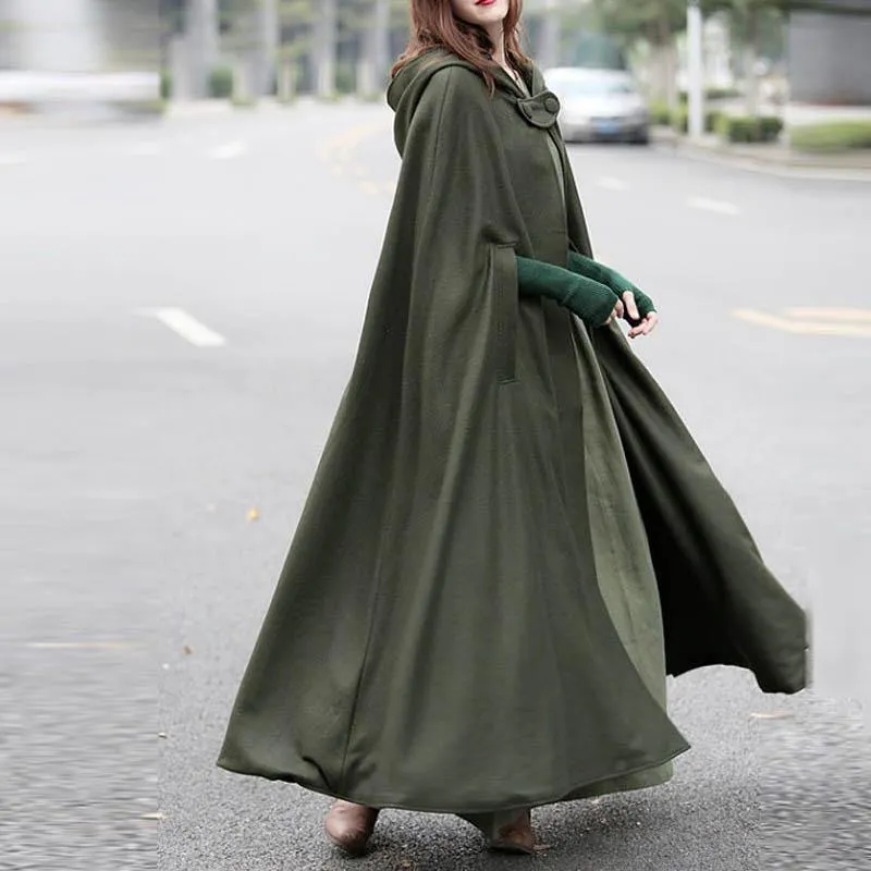 Lushine Plus Size Hooded Cloak