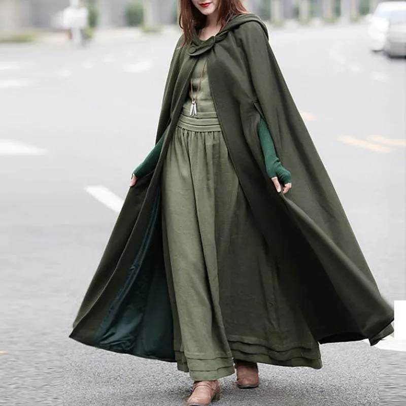 Lushine Plus Size Hooded Cloak