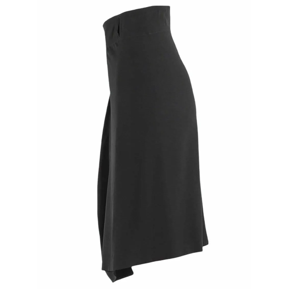 Maison Martin Margiela Black Draped Waist Mid Length Skirt