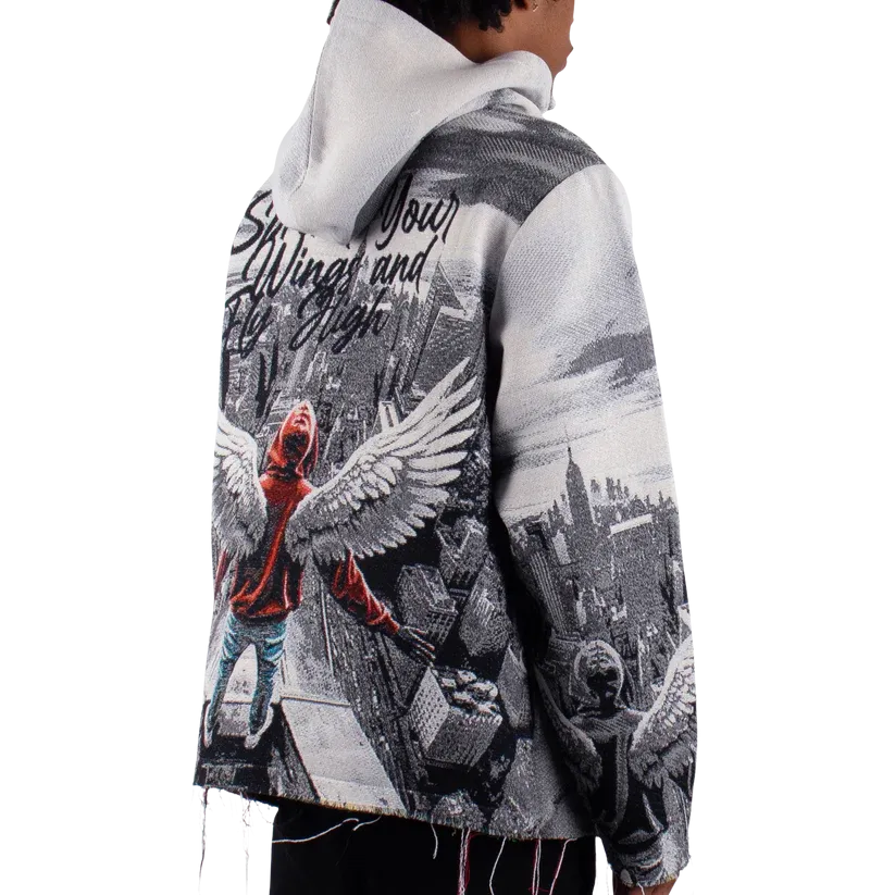 MAJESTIC Fly High Tapestry Graphic Hoodie