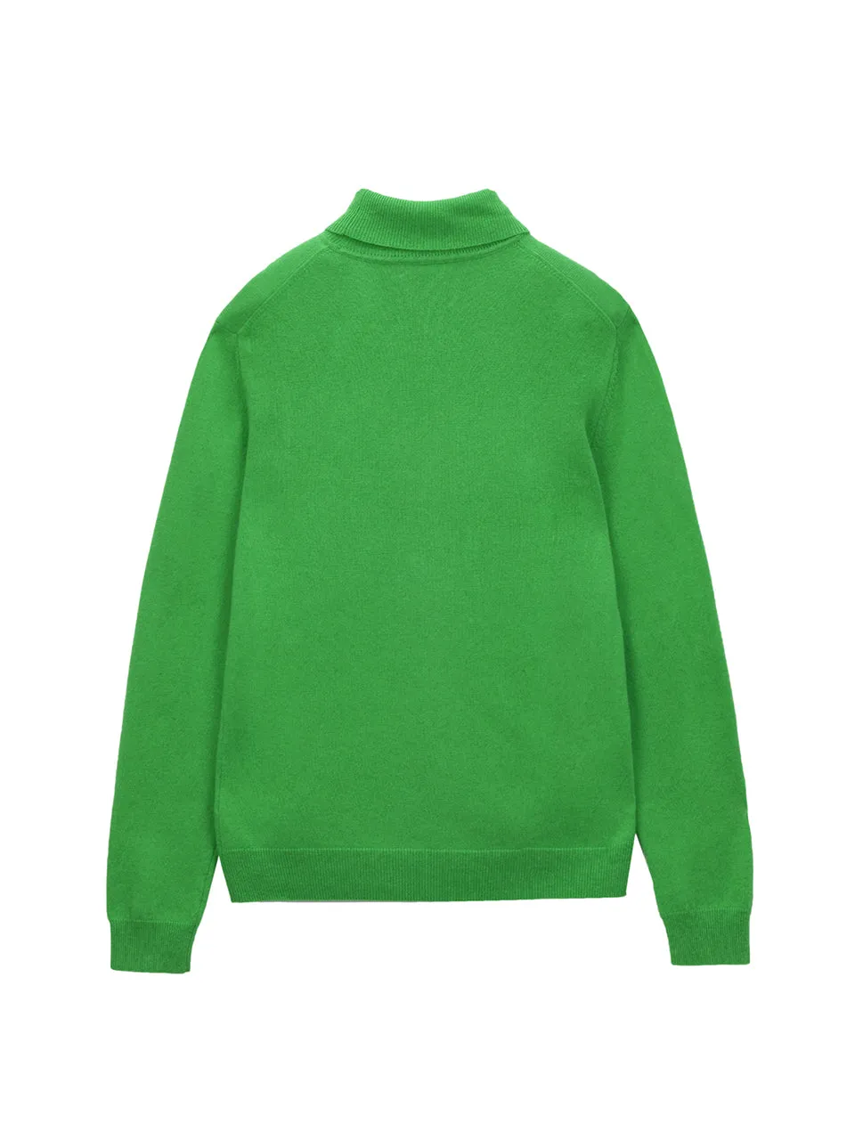 Men Turtleneck Sweater_Green