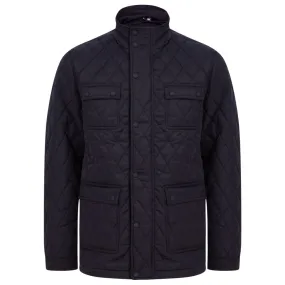 Men's Benfield Quilted Padded Jacket - Black - Sizes Small to XX Large