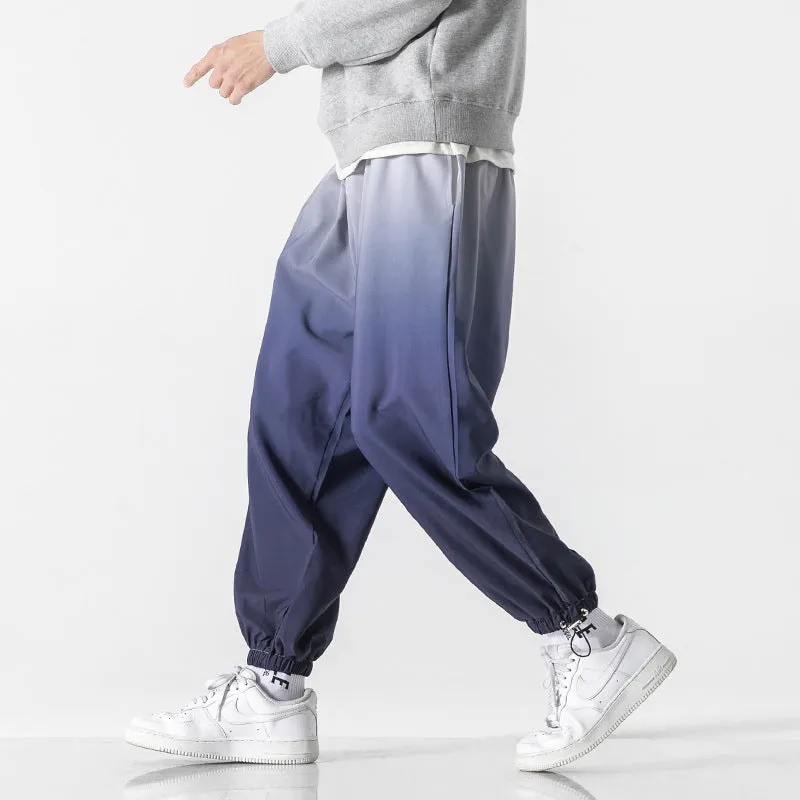 Men's Casual Gradient Color Harem Pants